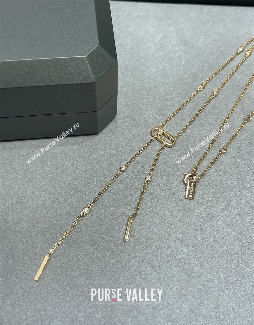 Messika Move Necklace with Strass Gold 2025 M091725 (YF-250917056)