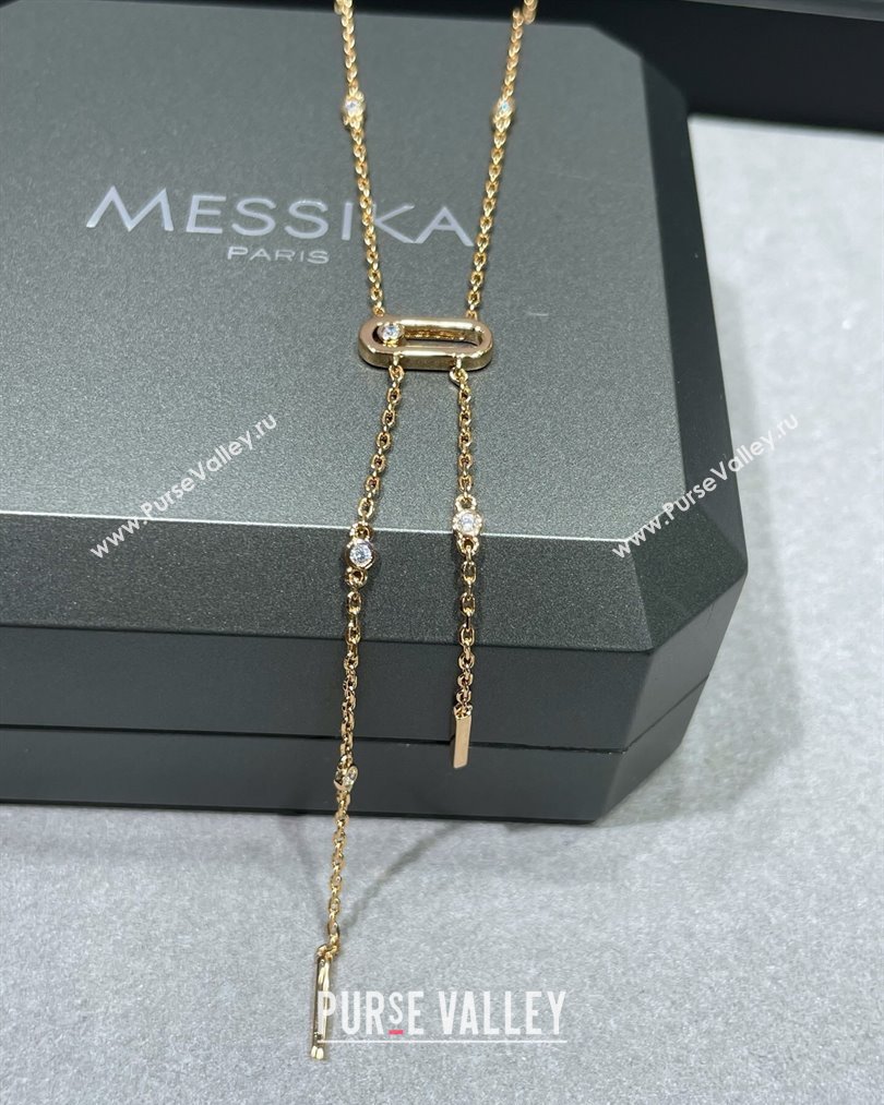 Messika Move Necklace with Strass Gold 2025 M091725 (YF-250917056)