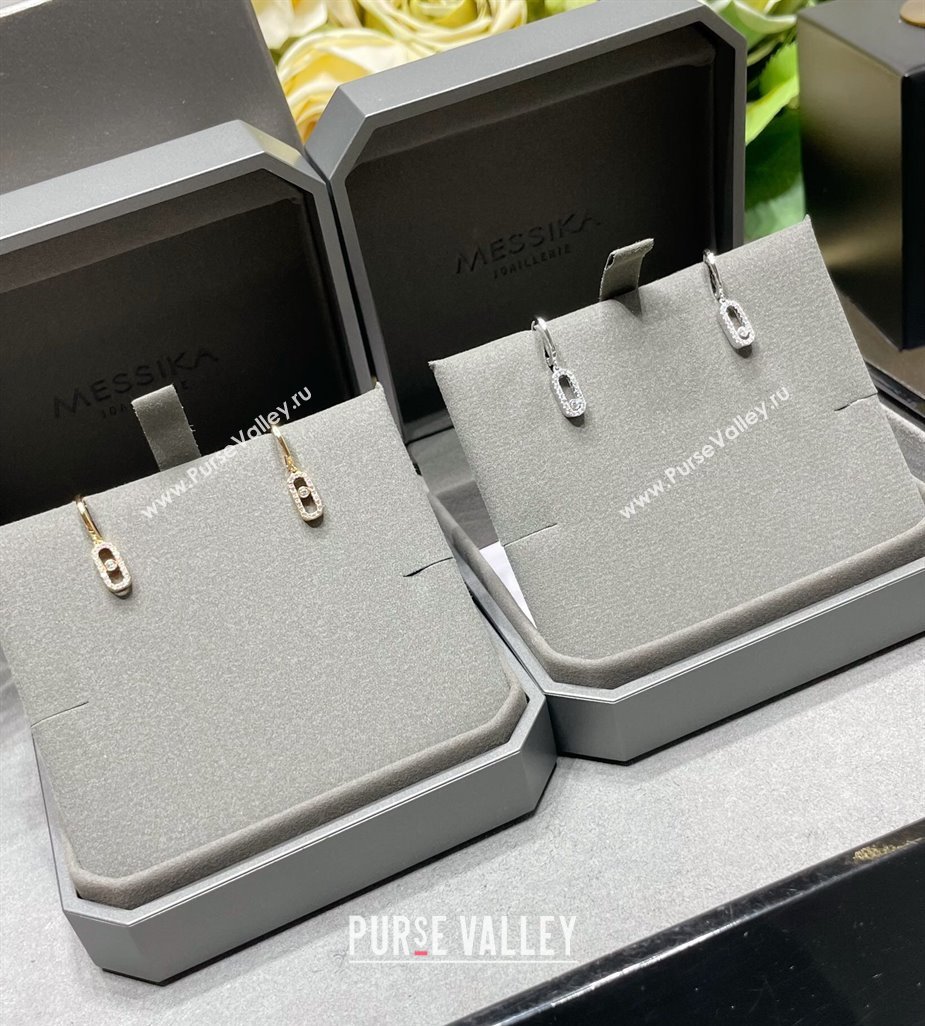 Messika Move Earrings with Paved Strass 2025 M091706 (YF-250917039)