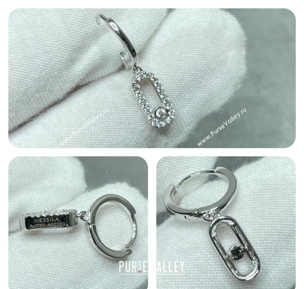 Messika Move Earrings with Paved Strass 2025 M091706 (YF-250917039)