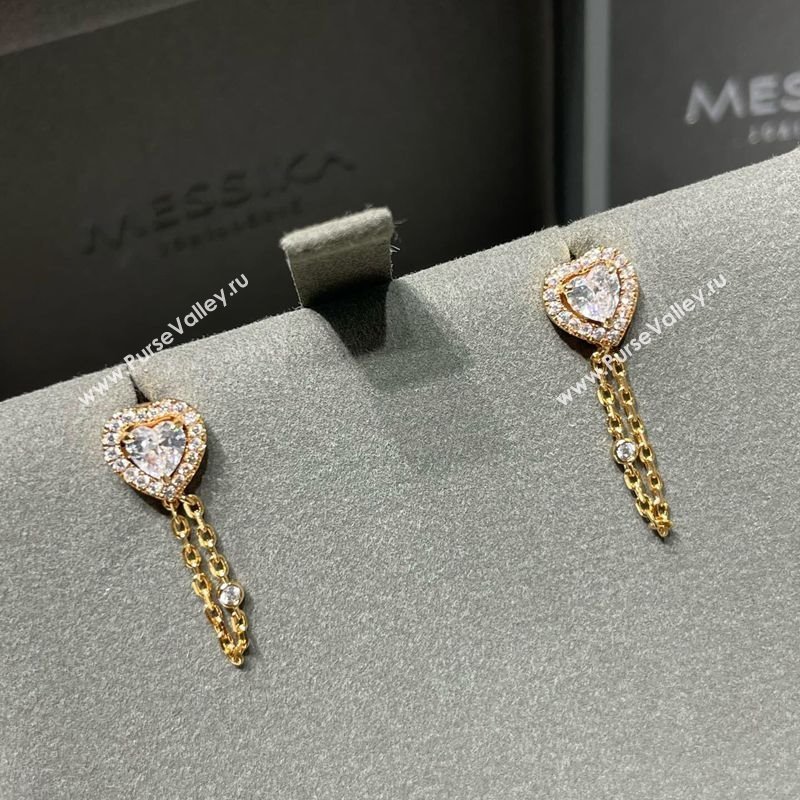Messika Joy Earrings with Strass Gold 2025 M091709 (YF-250917042)