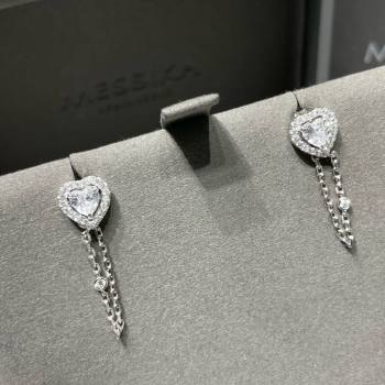 Messika Joy Earrings with Strass Silver 2025 M091709 (YF-250917043)