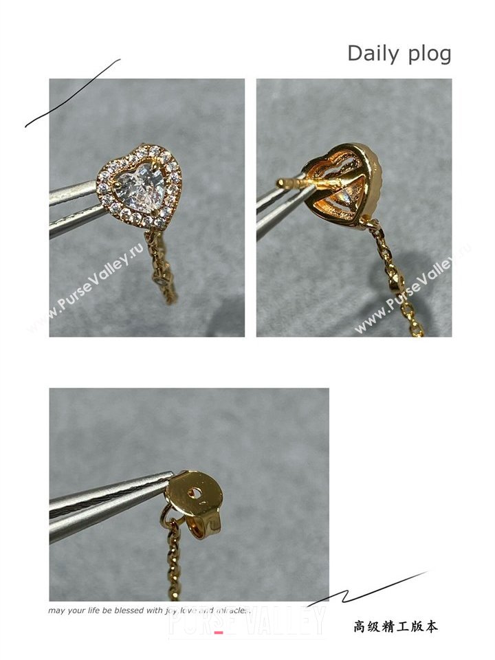 Messika Joy Earrings with Strass Gold 2025 M091709 (YF-250917042)