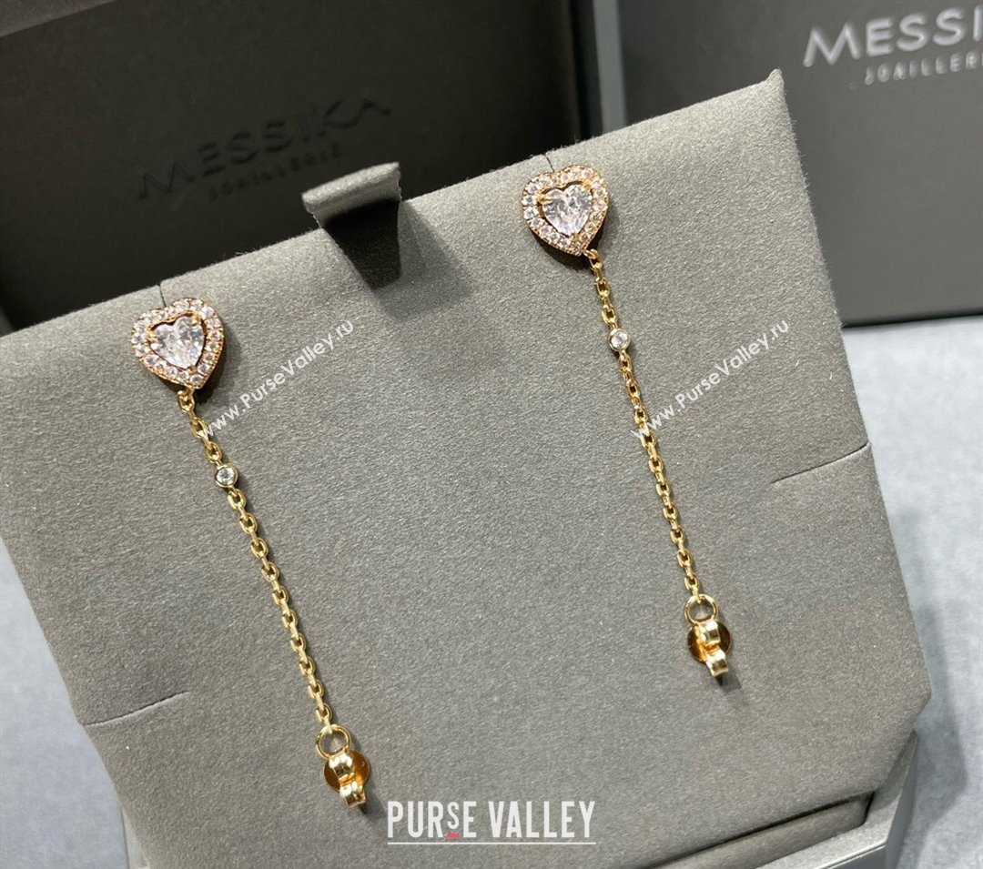 Messika Joy Earrings with Strass Gold 2025 M091709 (YF-250917042)