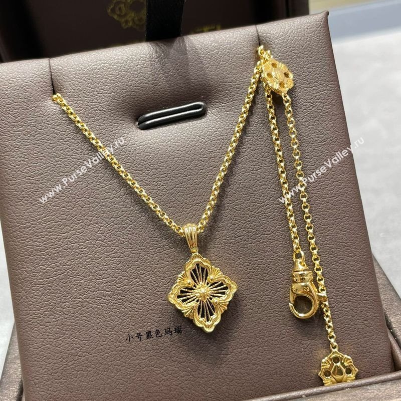 Buccellati Opera Tulle Small Pendant Necklace Black 2025 B091705 (YF-250917072)