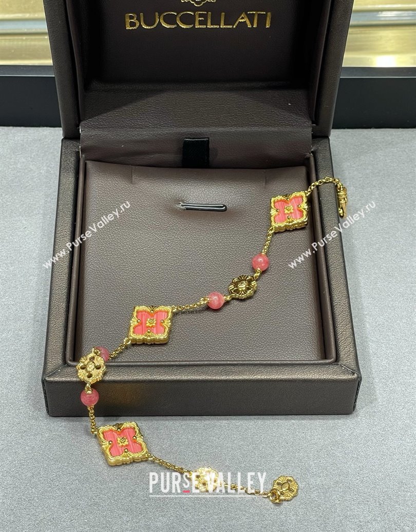 Buccellati Opera Tulle Bracelet 3 Motifs Pink 2025 B091701 (YF-250917059)