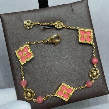 Buccellati Opera Tulle Bracelet 3 Motifs Pink 2025 B091701 (YF-250917059)