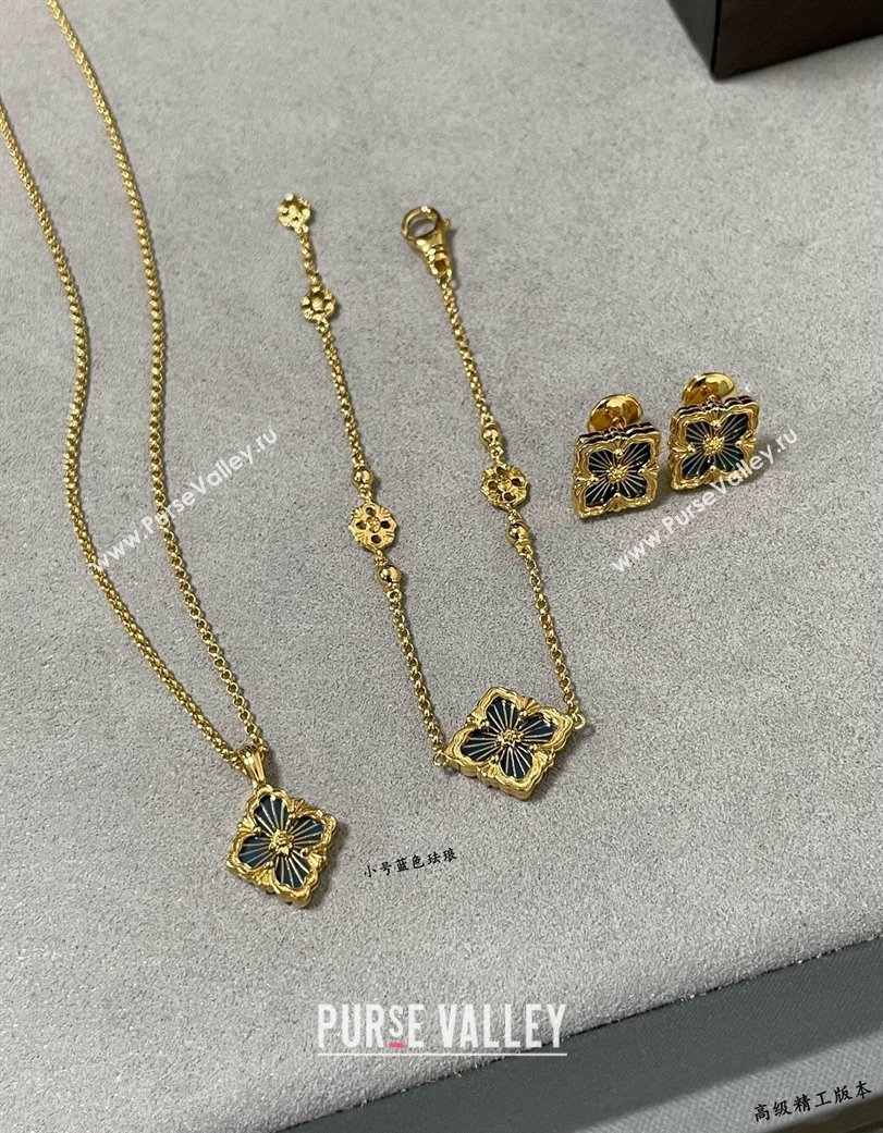 Buccellati Opera Tulle Small Pendant Necklace Blue 2025 B091705 (YF-250917075)