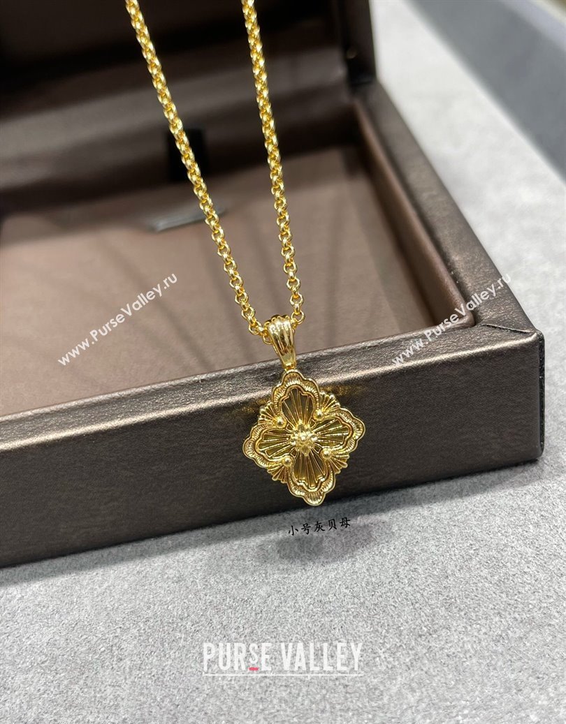 Buccellati Opera Tulle Small Pendant Necklace Grey 2025 B091705 (YF-250917077)