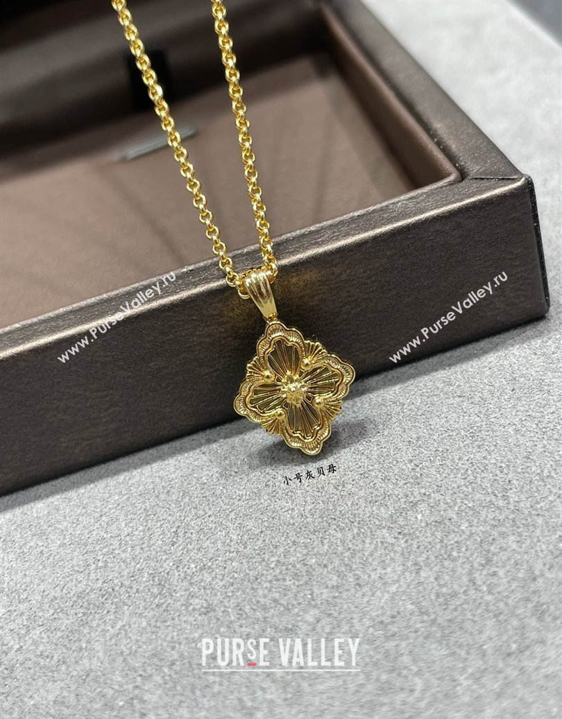 Buccellati Opera Tulle Small Pendant Necklace Grey 2025 B091705 (YF-250917077)