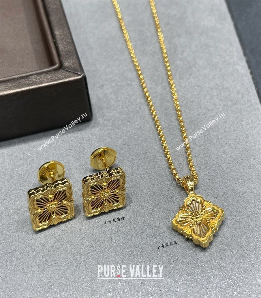 Buccellati Opera Tulle Small Pendant Necklace Grey 2025 B091705 (YF-250917077)