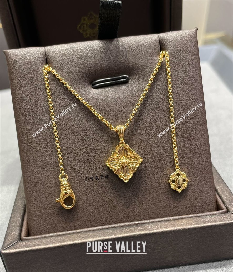 Buccellati Opera Tulle Small Pendant Necklace Grey 2025 B091705 (YF-250917077)