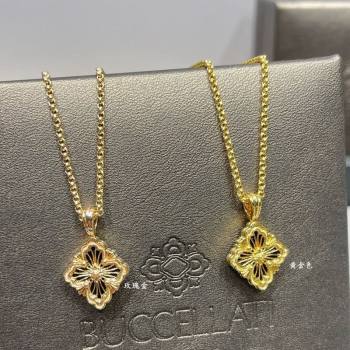 Buccellati Opera Tulle Small Pendant Necklace Black 2025 B091705 (YF-250917079)