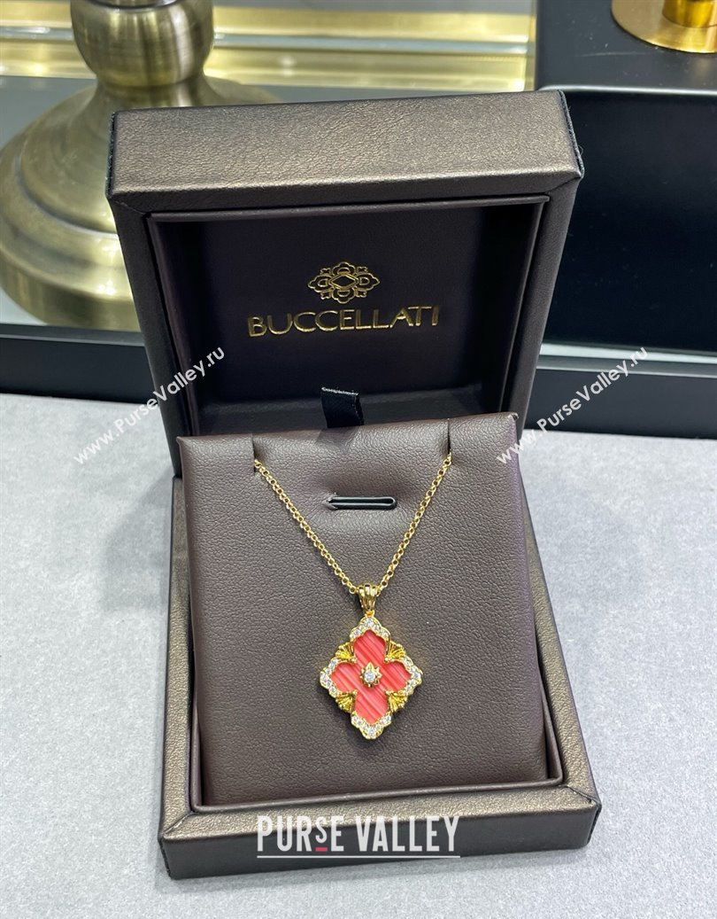 Buccellati Opera Large Pendant Necklace Red 2025 B091707 (YF-250917080)