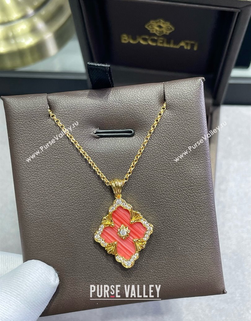 Buccellati Opera Large Pendant Necklace Red 2025 B091707 (YF-250917080)
