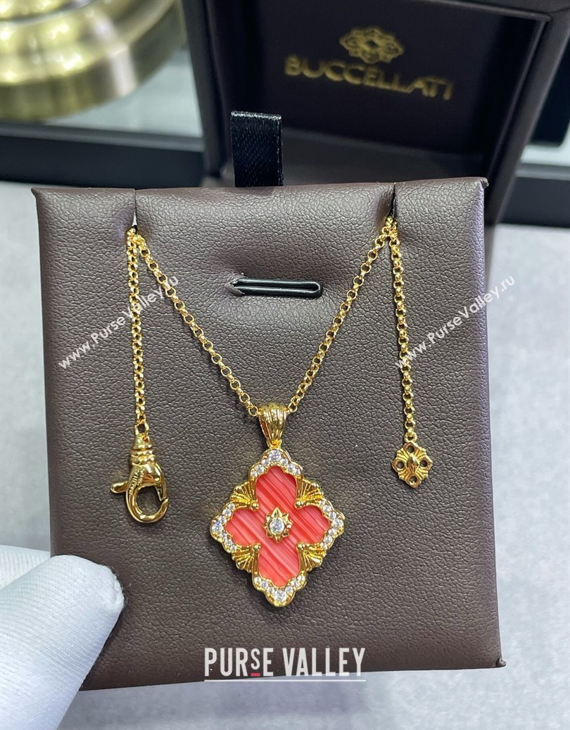 Buccellati Opera Large Pendant Necklace Red 2025 B091707 (YF-250917080)