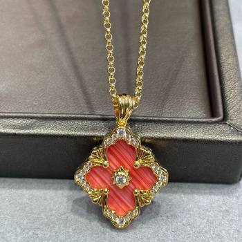 Buccellati Opera Large Pendant Necklace Red 2025 B091707 (YF-250917080)