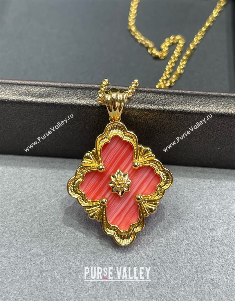 Buccellati Opera Large Pendant Necklace Red 2025 B091707 (YF-250917080)