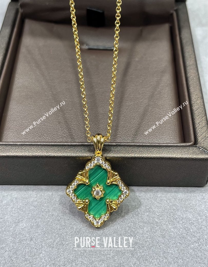 Buccellati Opera Large Pendant Necklace Green 2025 B091707 (YF-250917081)