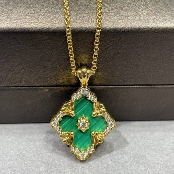 Buccellati Opera Large Pendant Necklace Green 2025 B091707 (YF-250917081)