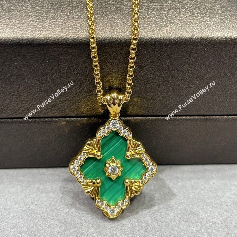 Buccellati Opera Large Pendant Necklace Green 2025 B091707 (YF-250917081)