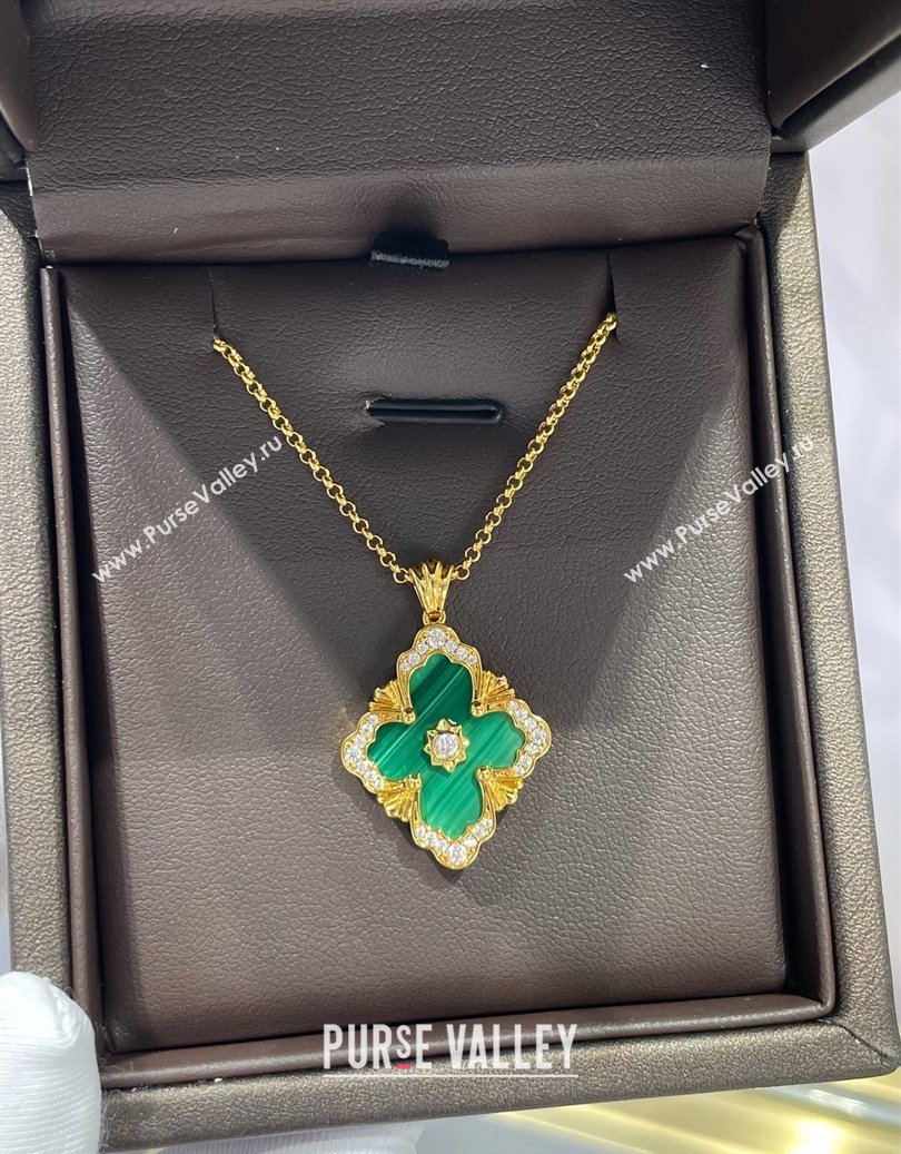 Buccellati Opera Large Pendant Necklace Green 2025 B091707 (YF-250917081)