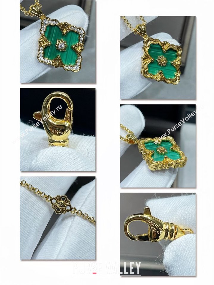 Buccellati Opera Large Pendant Necklace Green 2025 B091707 (YF-250917081)