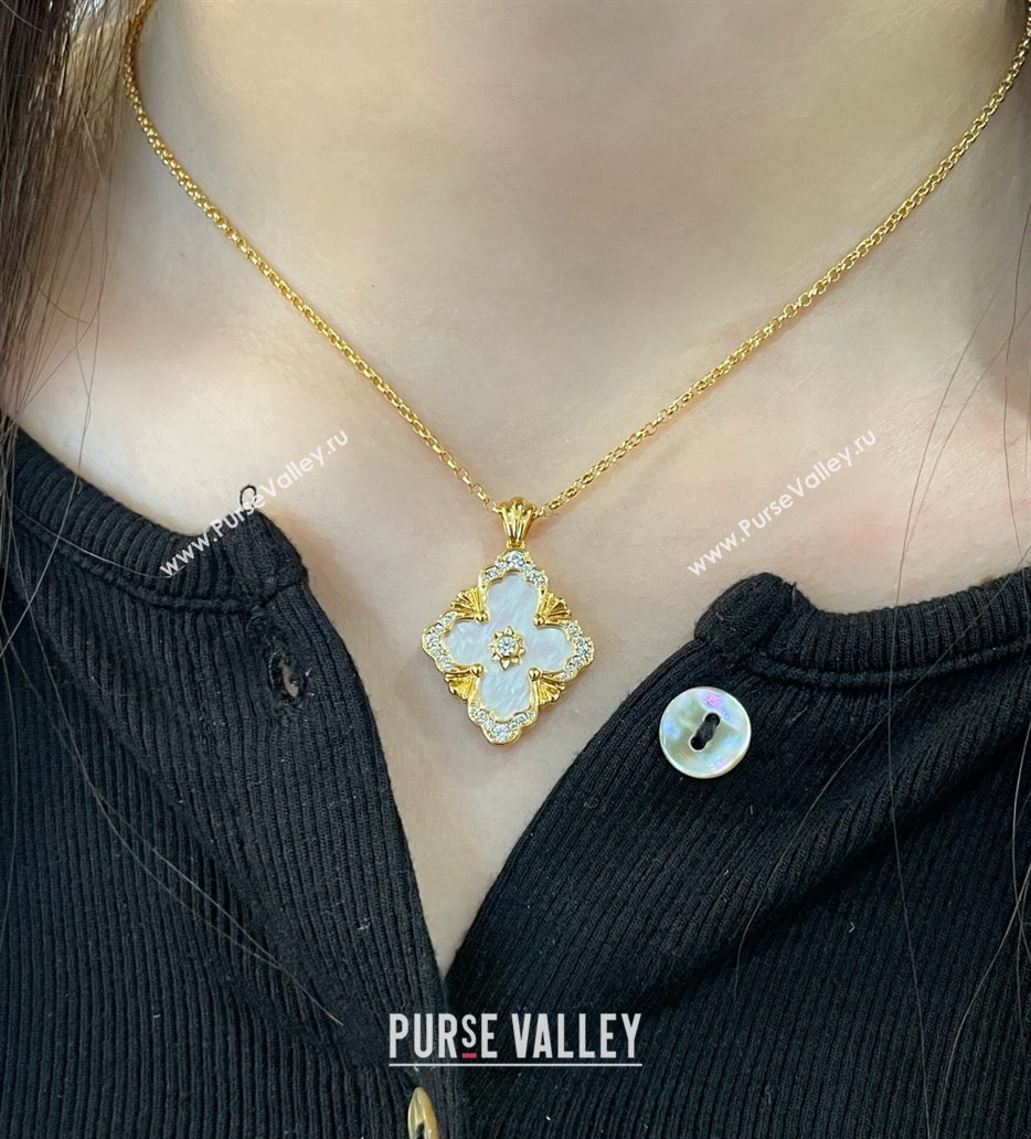 Buccellati Opera Large Pendant Necklace White 2025 B091707 (YF-250917082)