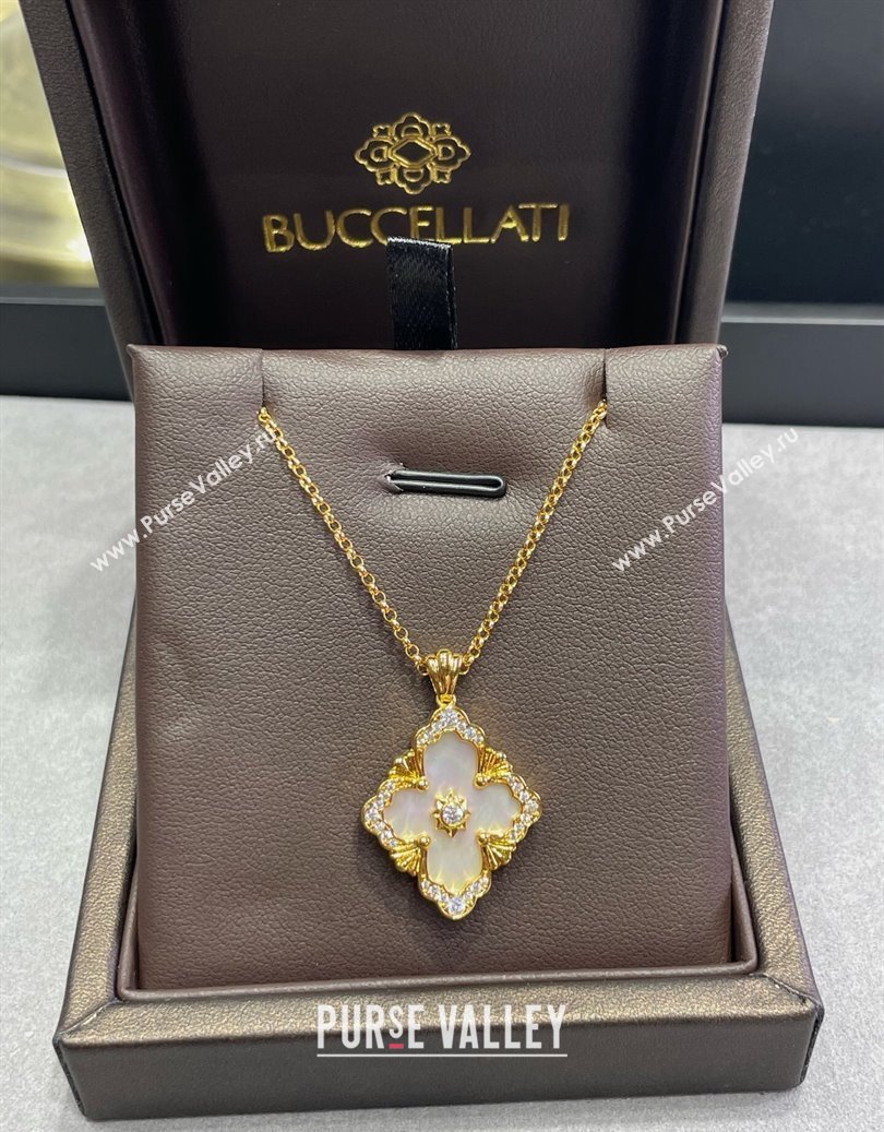 Buccellati Opera Large Pendant Necklace White 2025 B091707 (YF-250917082)