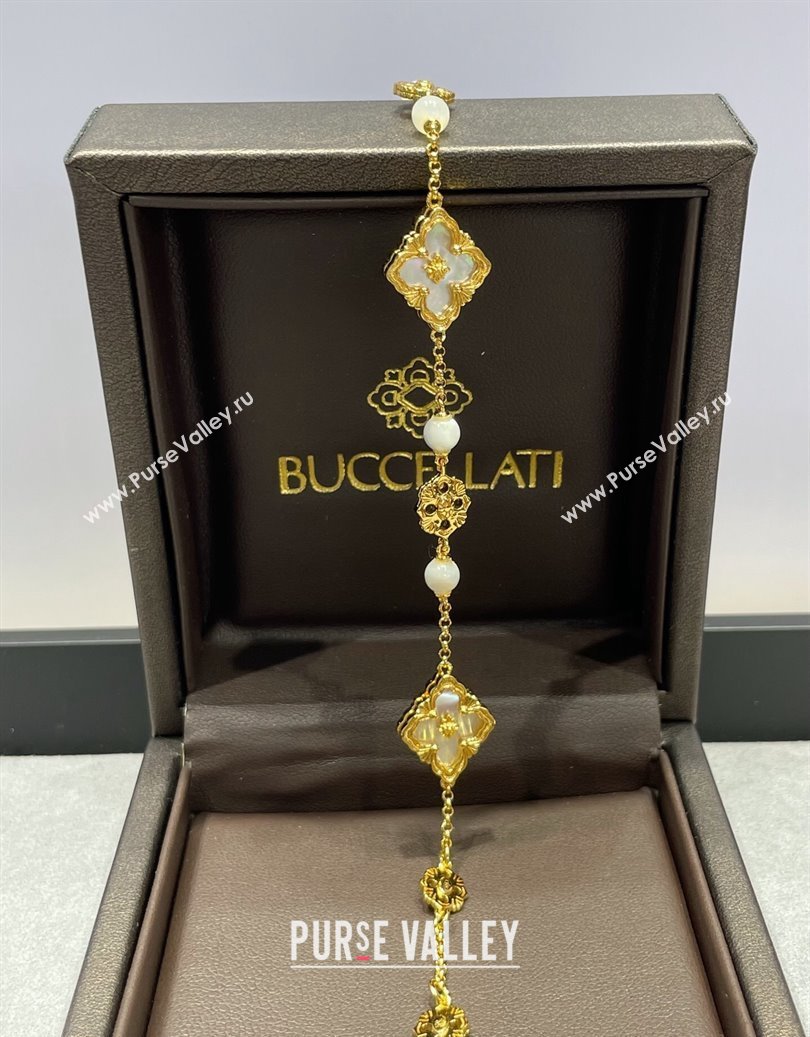 Buccellati Opera Tulle Bracelet 3 Motifs White 2025 B091701 (YF-250917060)