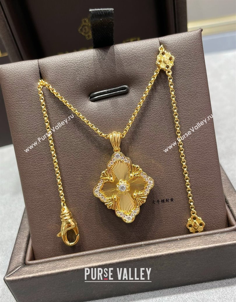 Buccellati Opera Tulle Large Pendant Necklace Yellow 2025 B091706 (YF-250917084)