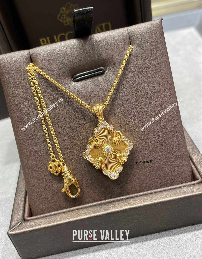 Buccellati Opera Tulle Large Pendant Necklace Yellow 2025 B091706 (YF-250917084)