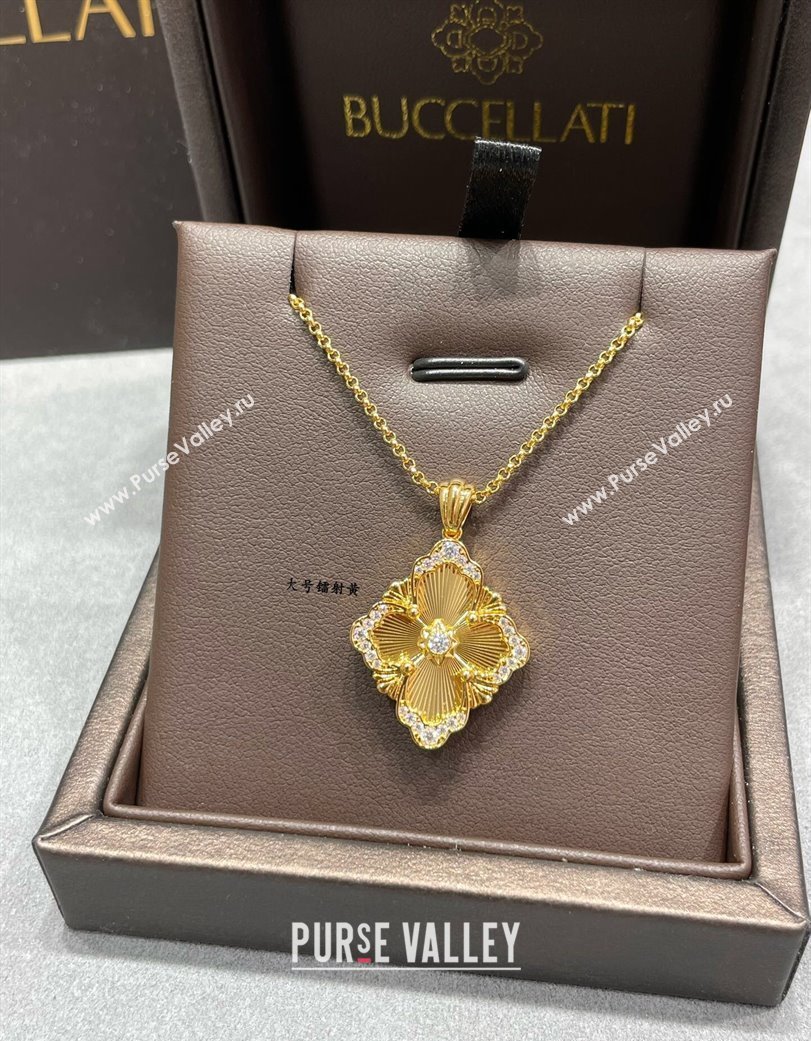 Buccellati Opera Tulle Large Pendant Necklace Yellow 2025 B091706 (YF-250917084)