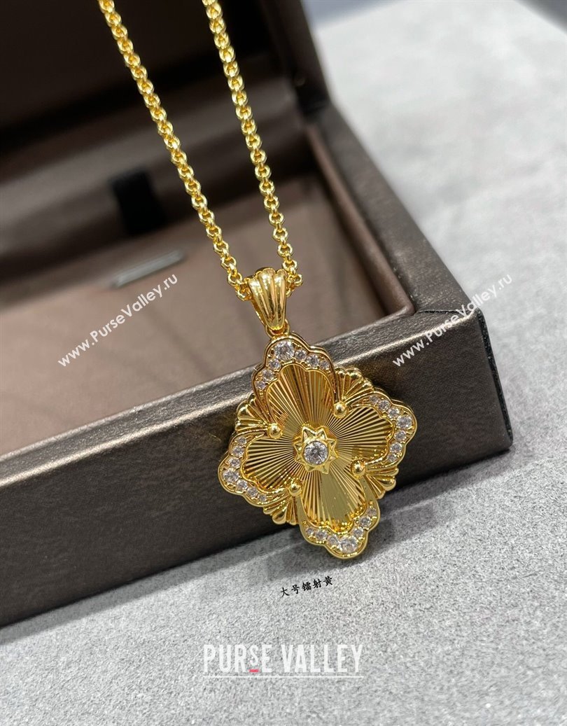Buccellati Opera Tulle Large Pendant Necklace Yellow 2025 B091706 (YF-250917084)