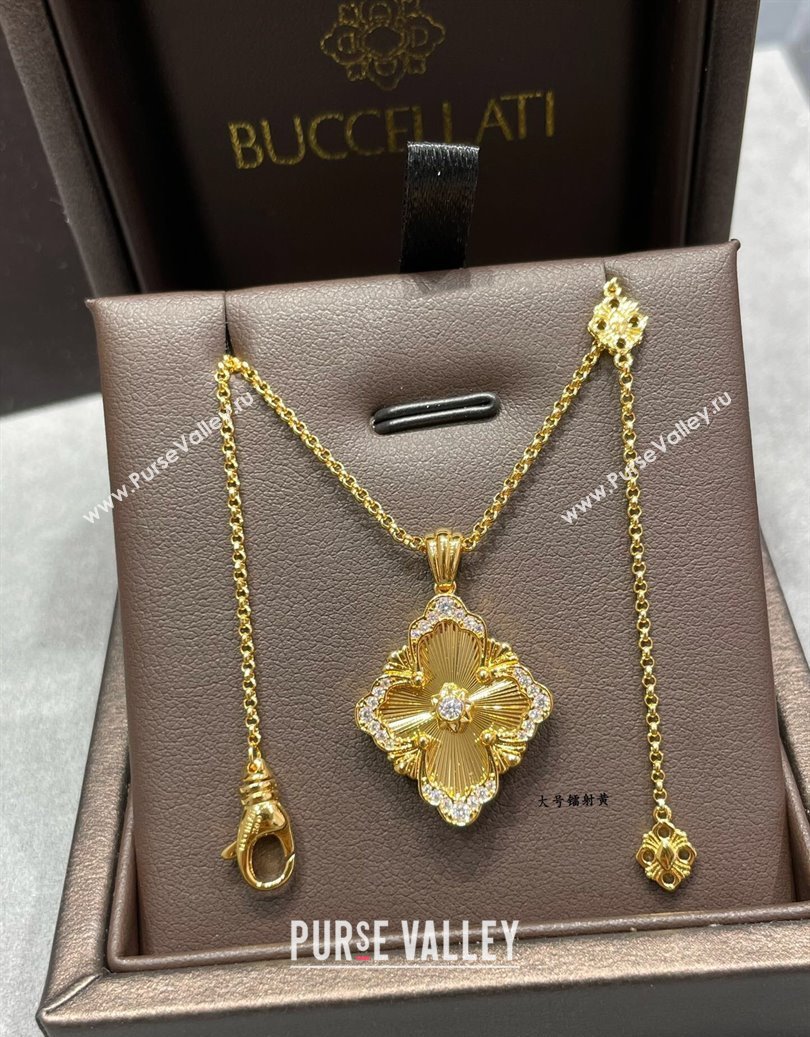 Buccellati Opera Tulle Large Pendant Necklace Yellow 2025 B091706 (YF-250917084)