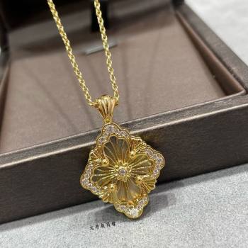 Buccellati Opera Tulle Large Pendant Necklace Grey 2025 B091706 (YF-250917085)