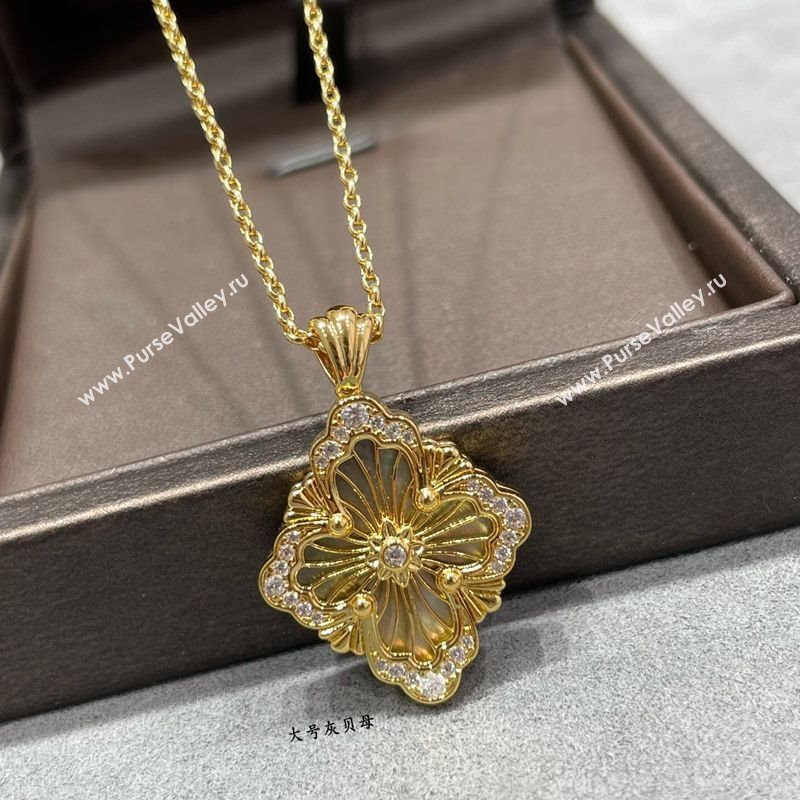 Buccellati Opera Tulle Large Pendant Necklace Grey 2025 B091706 (YF-250917085)