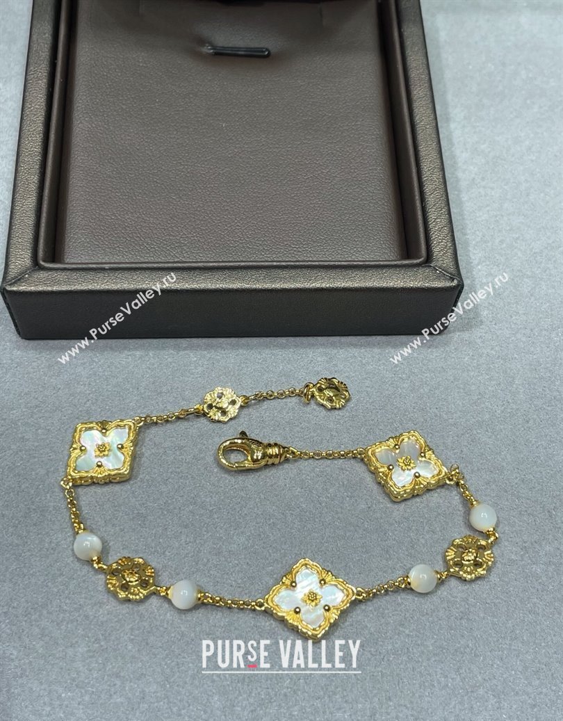 Buccellati Opera Tulle Bracelet 3 Motifs White 2025 B091701 (YF-250917060)