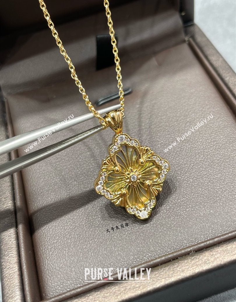 Buccellati Opera Tulle Large Pendant Necklace Grey 2025 B091706 (YF-250917085)