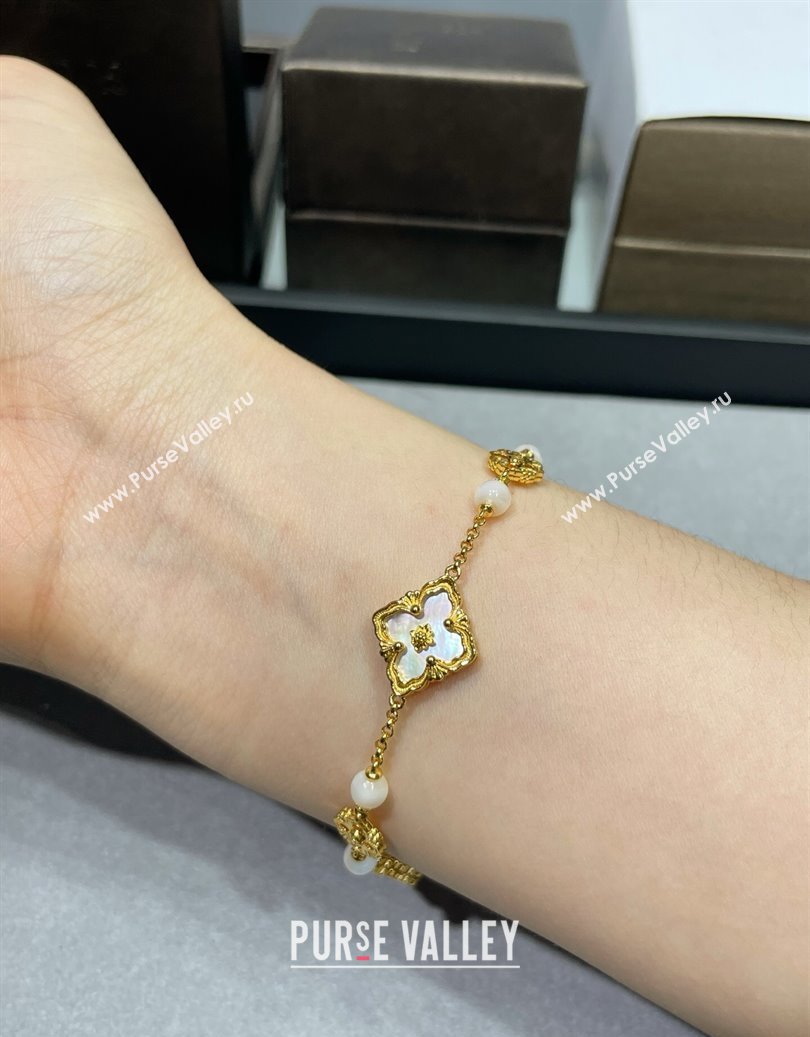 Buccellati Opera Tulle Bracelet 3 Motifs White 2025 B091701 (YF-250917060)