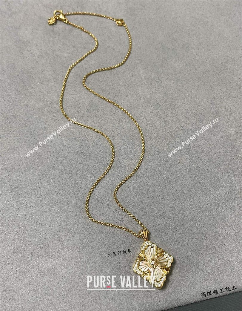 Buccellati Opera Tulle Large Pendant Necklace White 2025 B091706 (YF-250917089)