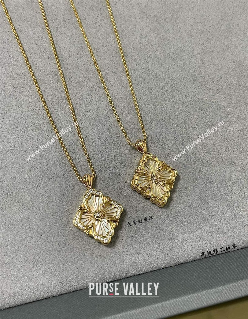 Buccellati Opera Tulle Large Pendant Necklace White 2025 B091706 (YF-250917089)