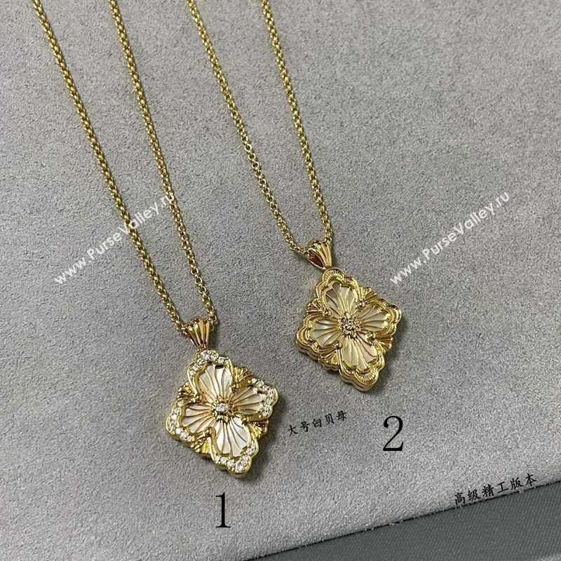 Buccellati Opera Tulle Large Pendant Necklace White 2025 B091706 (YF-250917089)