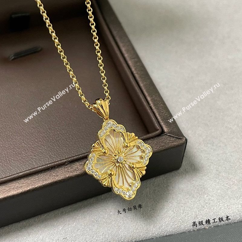 Buccellati Opera Tulle Large Pendant Necklace White 2025 B091706 (YF-250917089)