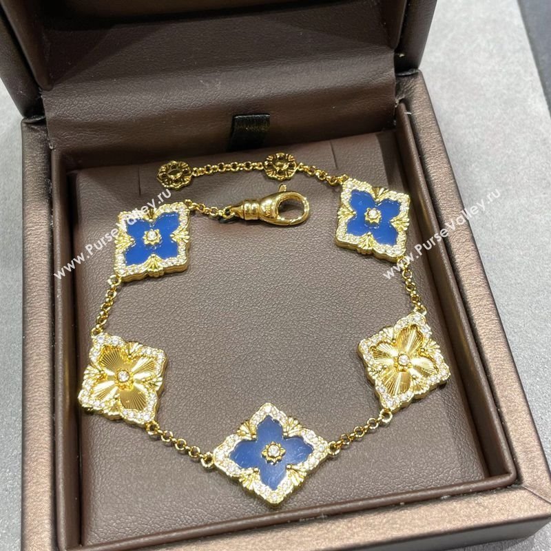 Buccellati Opera Tulle Bracelet 5 Motifs Blue 2025 B091702 (YF-250917061)