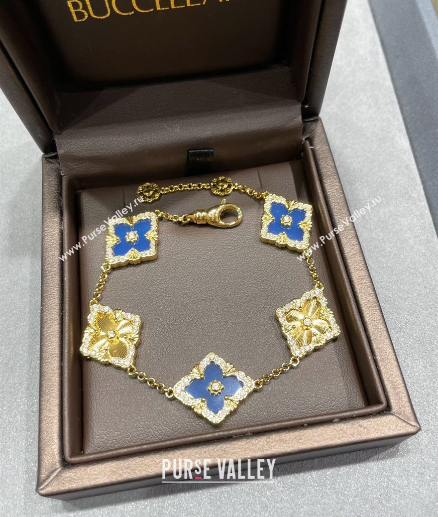 Buccellati Opera Tulle Bracelet 5 Motifs Blue 2025 B091702 (YF-250917061)