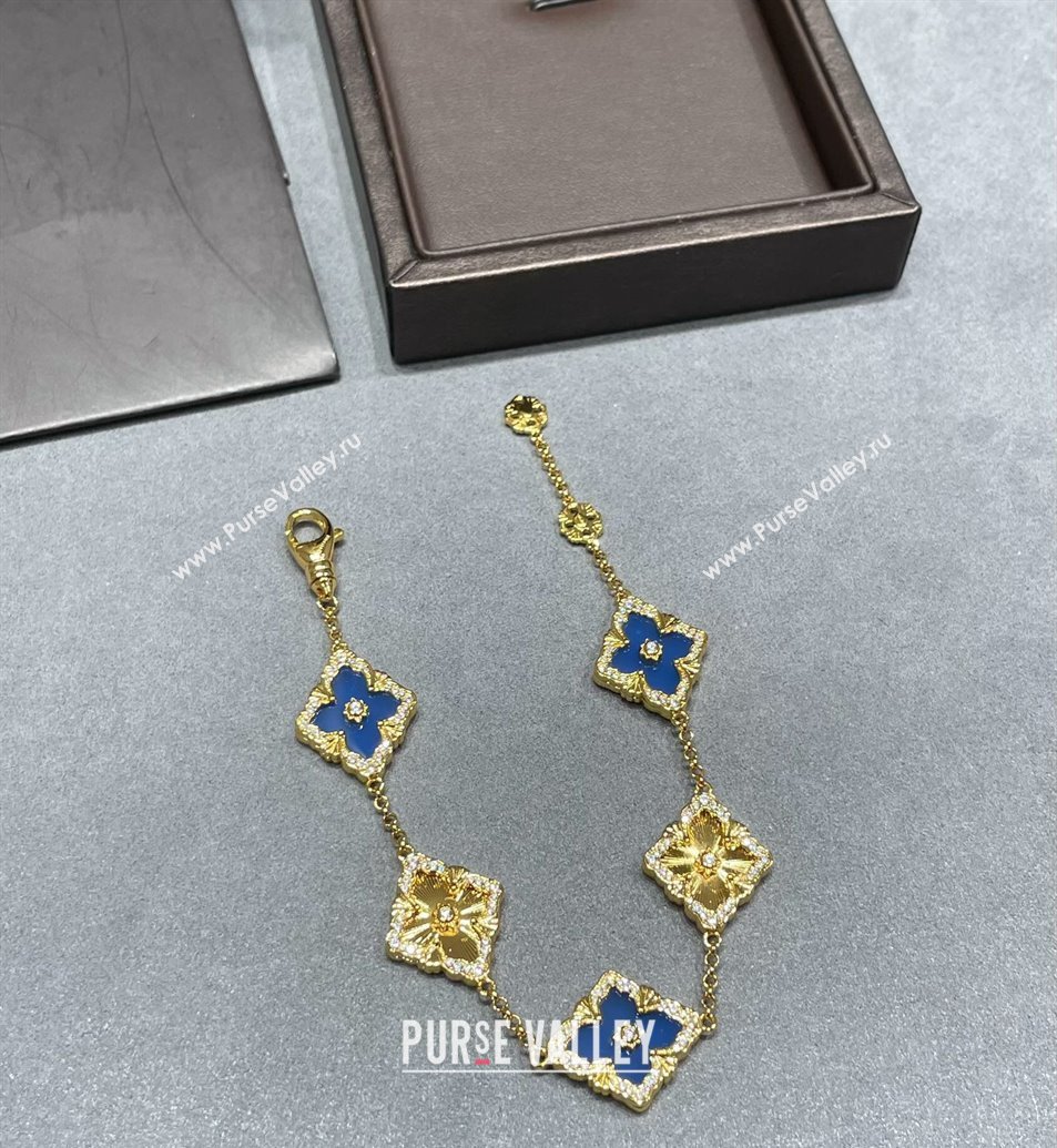 Buccellati Opera Tulle Bracelet 5 Motifs Blue 2025 B091702 (YF-250917061)