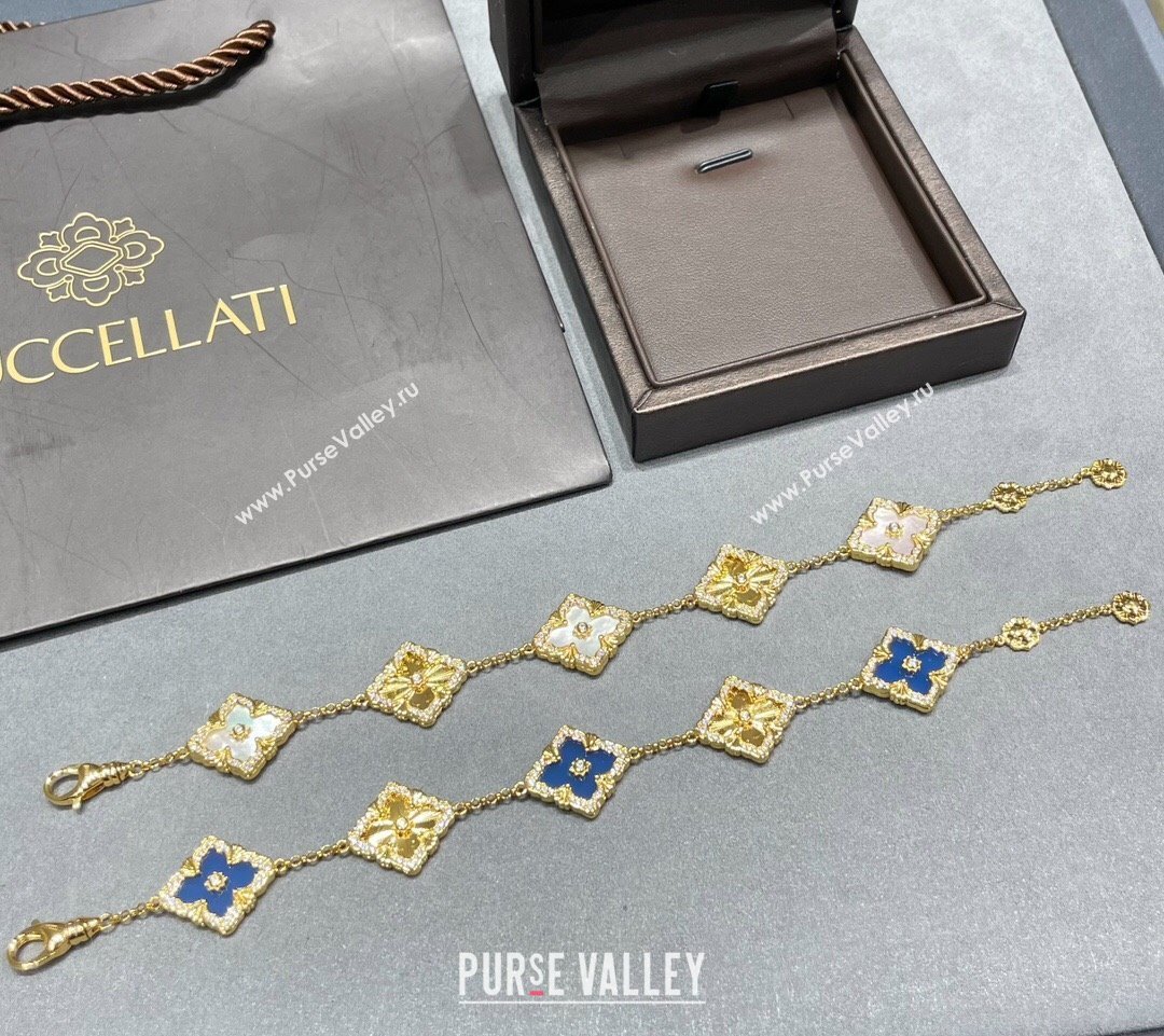 Buccellati Opera Tulle Bracelet 5 Motifs Blue 2025 B091702 (YF-250917061)