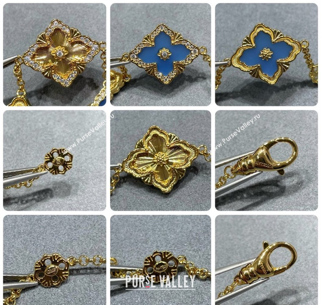 Buccellati Opera Tulle Bracelet 5 Motifs Blue 2025 B091702 (YF-250917061)