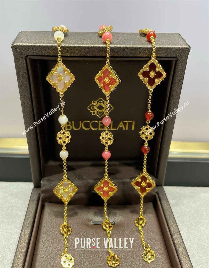 Buccellati Opera Tulle Bracelet 3 Motifs Red 2025 B091701 (YF-250917058)